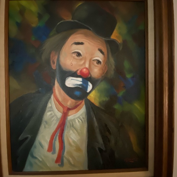 GORGEOUS SAD CLOWN OIL PAINTINGS! Message for more information ๐จ๐จ๐จ - Picture 11 of 13